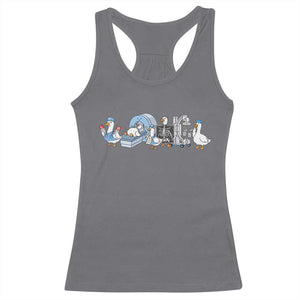 Radiologic Technologist Goose Racerback Tank Top Funny X-Ray Tech CT MRI Gooses TS10 Charcoal Print Your Wear