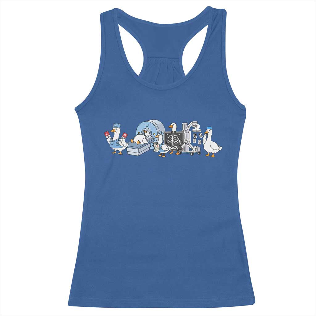 Radiologic Technologist Goose Racerback Tank Top Funny X-Ray Tech CT MRI Gooses TS10 Royal Blue Print Your Wear