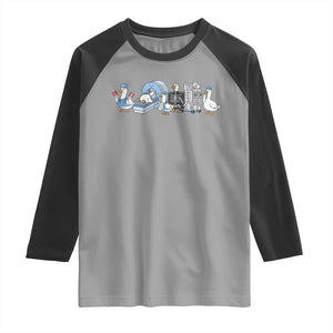 Radiologic Technologist Goose Raglan Shirt Funny X-Ray Tech CT MRI Gooses TS10 Sport Gray Black Print Your Wear