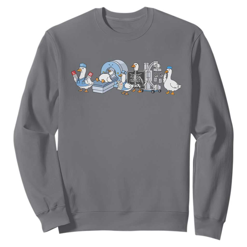 Radiologic Technologist Goose Sweatshirt Funny X-Ray Tech CT MRI Gooses TS10 Charcoal Print Your Wear