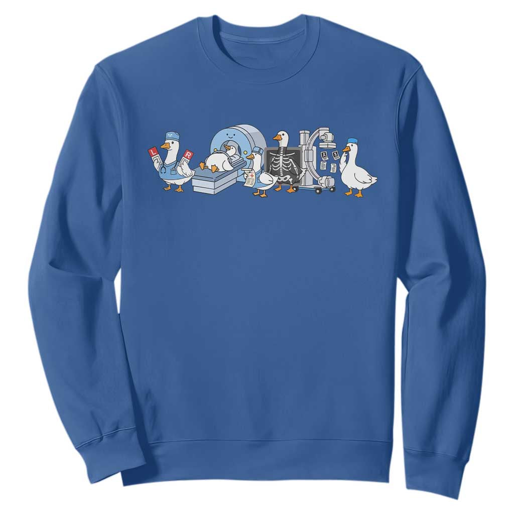 Radiologic Technologist Goose Sweatshirt Funny X-Ray Tech CT MRI Gooses TS10 Royal Blue Print Your Wear