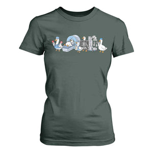 Radiologic Technologist Goose T Shirt For Women Funny X-Ray Tech CT MRI Gooses TS10 Dark Forest Green Print Your Wear