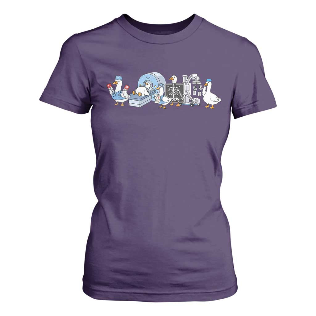 Radiologic Technologist Goose T Shirt For Women Funny X-Ray Tech CT MRI Gooses TS10 Purple Print Your Wear