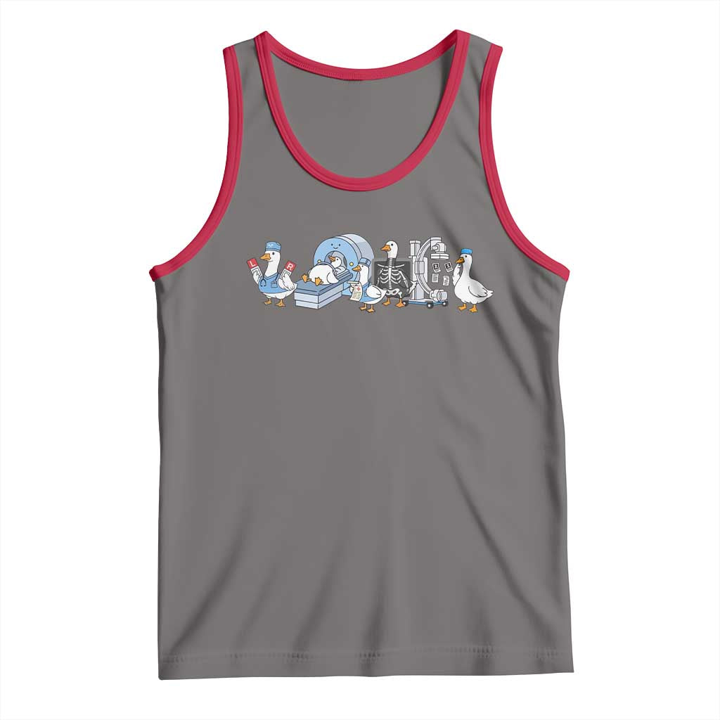 Radiologic Technologist Goose Tank Top Funny X-Ray Tech CT MRI Gooses TS10 Deep Heather Red Print Your Wear