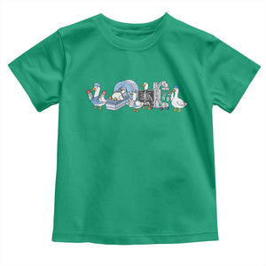 Radiologic Technologist Goose Toddler T Shirt Funny X-Ray Tech CT MRI Gooses TS10 Irish Green Print Your Wear