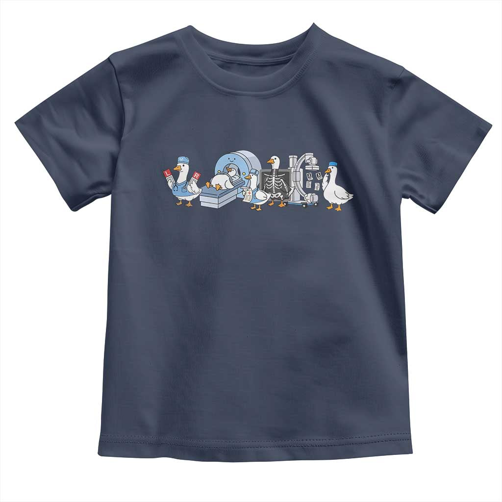 Radiologic Technologist Goose Toddler T Shirt Funny X-Ray Tech CT MRI Gooses TS10 Navy Print Your Wear