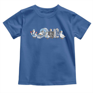 Radiologic Technologist Goose Toddler T Shirt Funny X-Ray Tech CT MRI Gooses TS10 Royal Blue Print Your Wear