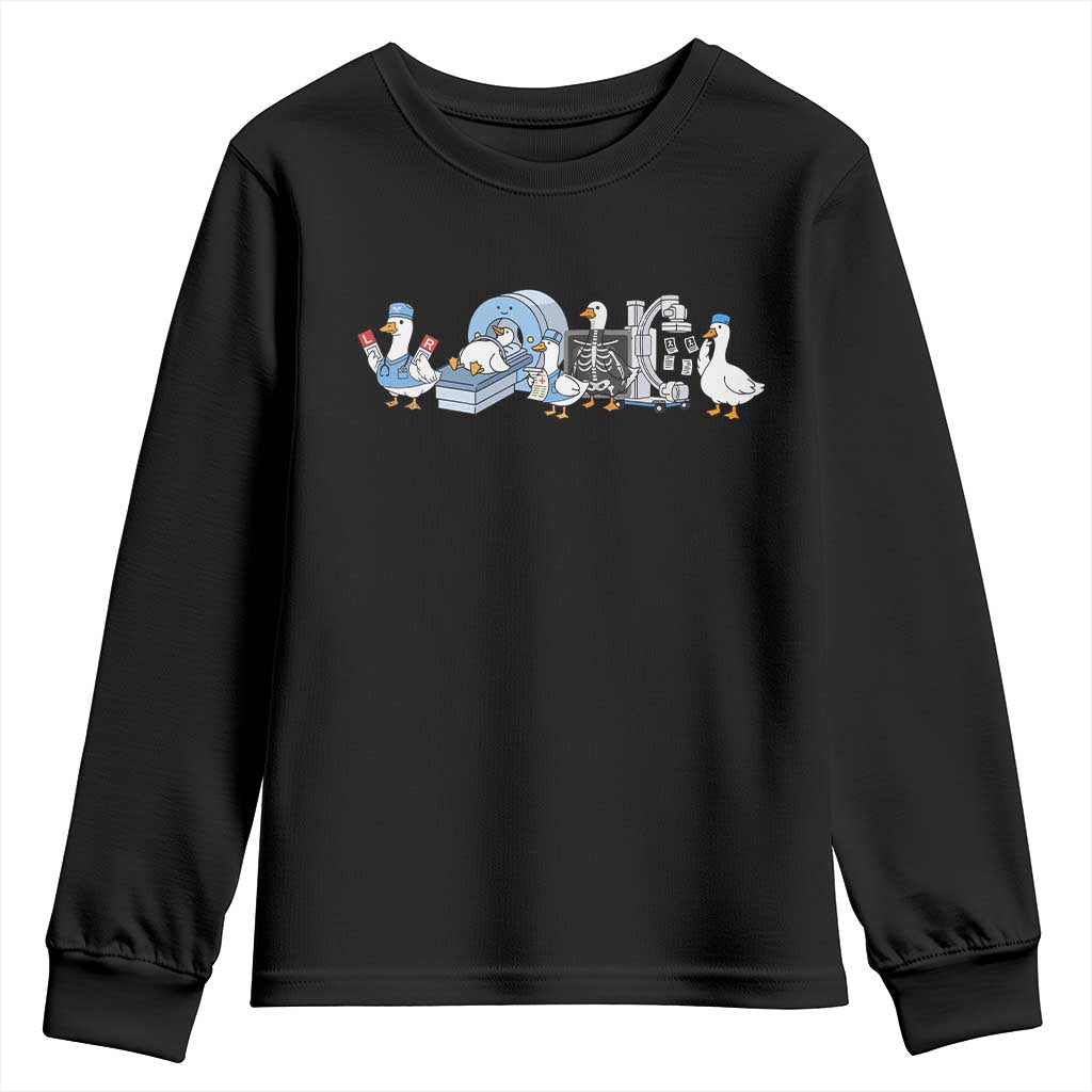 Radiologic Technologist Goose Youth Sweatshirt Funny X-Ray Tech CT MRI Gooses TS10 Black Print Your Wear