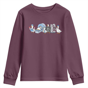 Radiologic Technologist Goose Youth Sweatshirt Funny X-Ray Tech CT MRI Gooses TS10 Maroon Print Your Wear