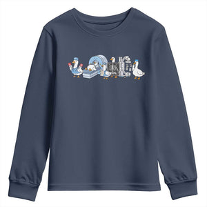 Radiologic Technologist Goose Youth Sweatshirt Funny X-Ray Tech CT MRI Gooses TS10 Navy Print Your Wear