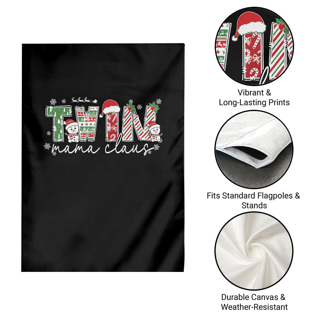 Christmas Twin Mama Claus Garden Flag Pregnancy Announcement TS10 Print Your Wear