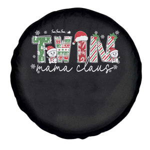Christmas Twin Mama Claus Spare Tire Cover Pregnancy Announcement TS10 Print Your Wear
