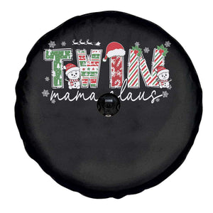 Christmas Twin Mama Claus Spare Tire Cover Pregnancy Announcement TS10 Print Your Wear