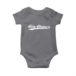 Twin Mama Baby Onesie Pregnancy Announcement New Mom Gift TS10 Charcoal Print Your Wear