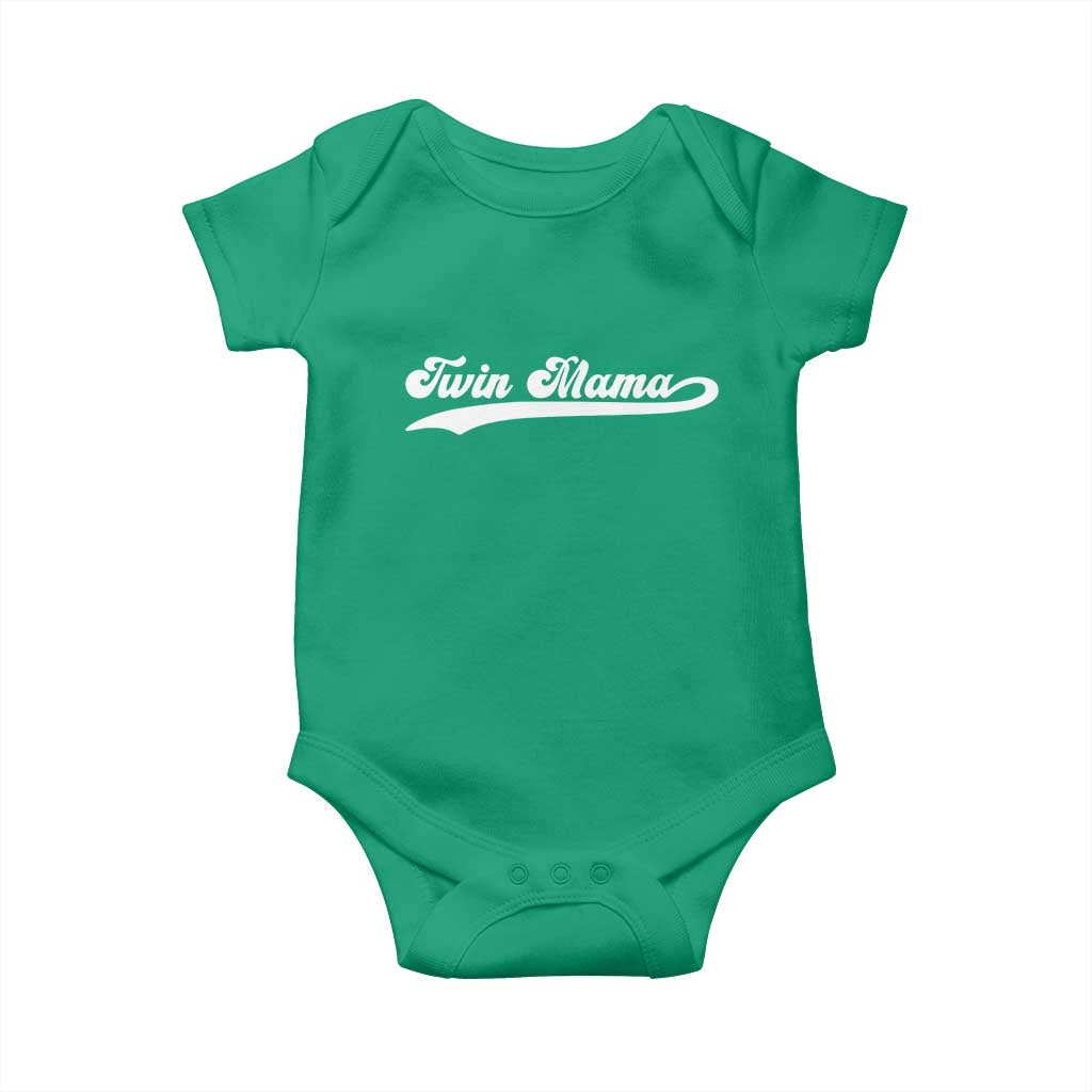 Twin Mama Baby Onesie Pregnancy Announcement New Mom Gift TS10 Irish Green Print Your Wear