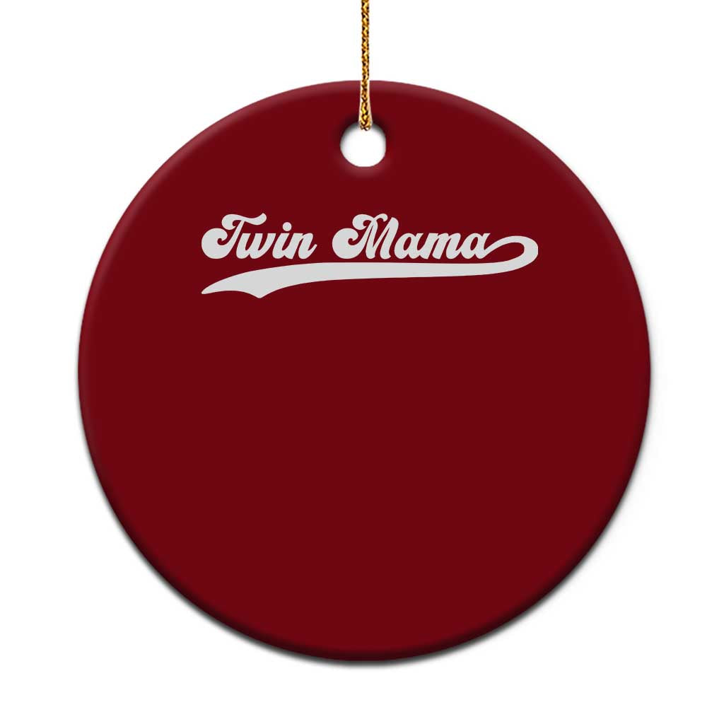 Twin Mama Ceramic Ornament Pregnancy Announcement New Mom Gift TS10 1pc Red Print Your Wear