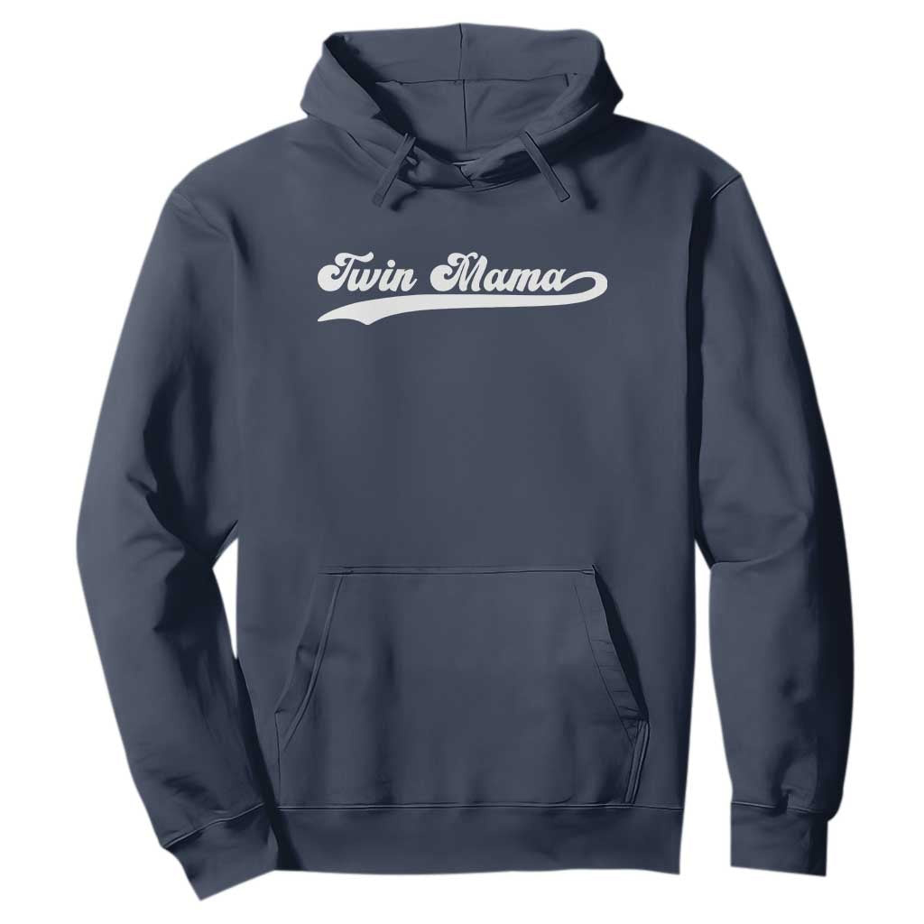 Twin Mama Hoodie Pregnancy Announcement New Mom Gift TS10 Navy Print Your Wear
