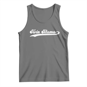 Twin Mama Tank Top Pregnancy Announcement New Mom Gift TS10 Black Heather Print Your Wear