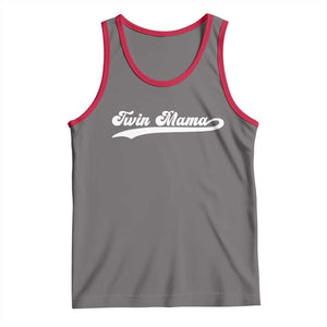 Twin Mama Tank Top Pregnancy Announcement New Mom Gift TS10 Deep Heather Red Print Your Wear