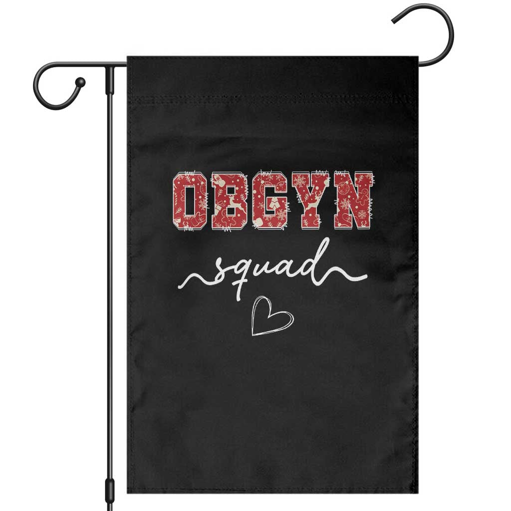 Christmas OBGYN Squad Garden Flag Obstetrics And Gynecology Nurse TS10 Black Print Your Wear