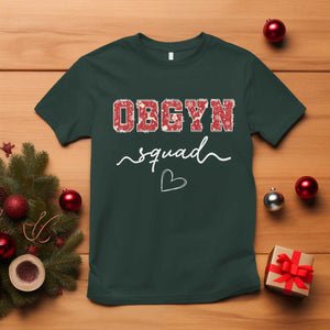 Christmas OBGYN Squad T Shirt Obstetrics And Gynecology Nurse TS10 Dark Forest Green Print Your Wear