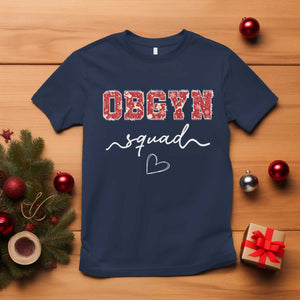 Christmas OBGYN Squad T Shirt Obstetrics And Gynecology Nurse TS10 Navy Print Your Wear