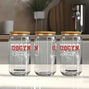 Christmas OBGYN Squad Glass Can Obstetrics And Gynecology Nurse - Print Your Wear