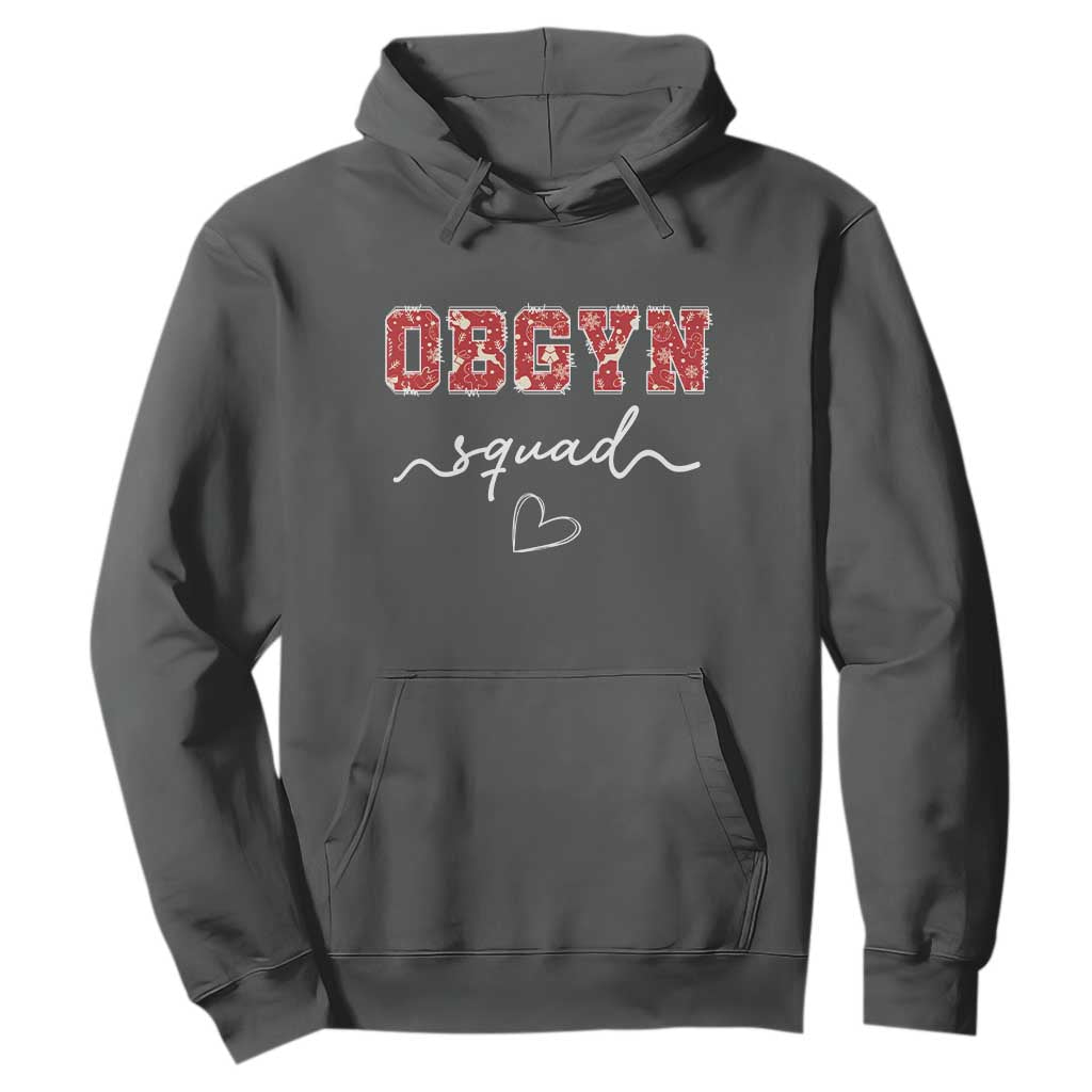 Christmas OBGYN Squad Hoodie Obstetrics And Gynecology Nurse TS10 Dark Heather Print Your Wear