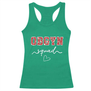 Christmas OBGYN Squad Racerback Tank Top Obstetrics And Gynecology Nurse TS10 Irish Green Print Your Wear