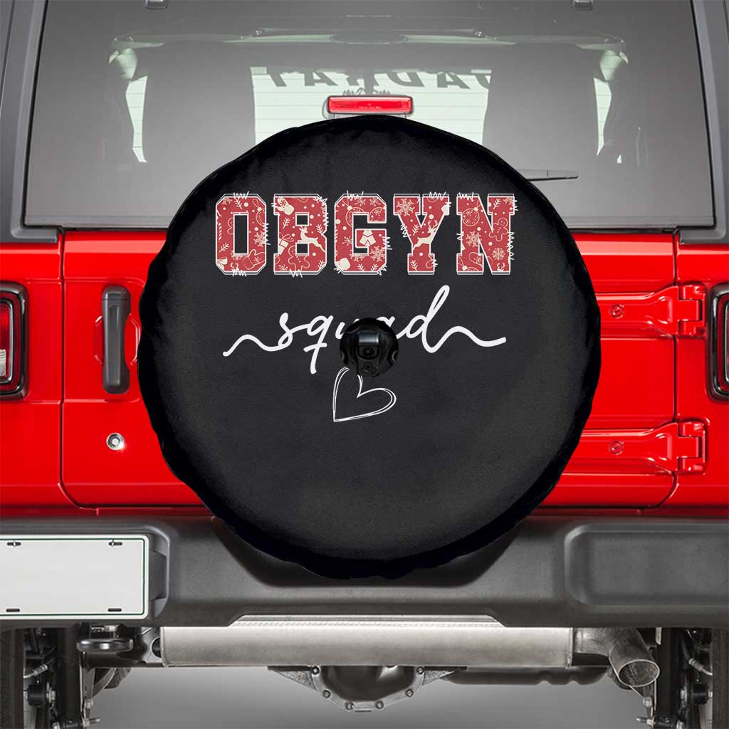 Christmas OBGYN Squad Spare Tire Cover Obstetrics And Gynecology Nurse TS10 Black Print Your Wear