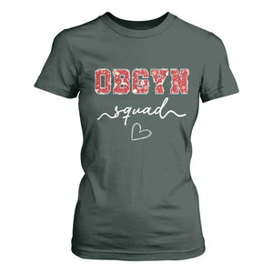 Christmas OBGYN Squad T Shirt For Women Obstetrics And Gynecology Nurse TS10 Dark Forest Green Print Your Wear