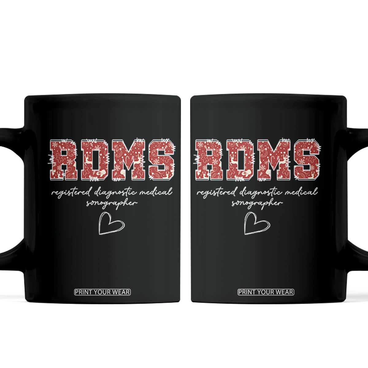Christmas Sonographer Coffee Mug RDMS Ultrasound Tech Technologist Gift - Print Your Wear