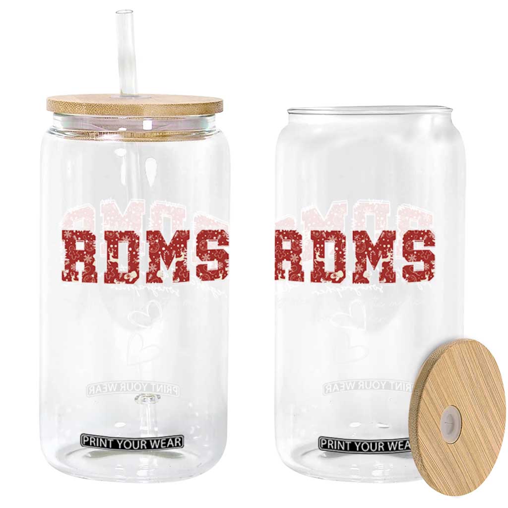 Christmas Sonographer Glass Can RDMS Ultrasound Tech Technologist Gift - Print Your Wear