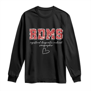 Christmas Sonographer Long Sleeve Shirt RDMS Ultrasound Tech Technologist Gift TS10 Black Print Your Wear