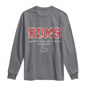 Christmas Sonographer Long Sleeve Shirt RDMS Ultrasound Tech Technologist Gift TS10 Charcoal Print Your Wear