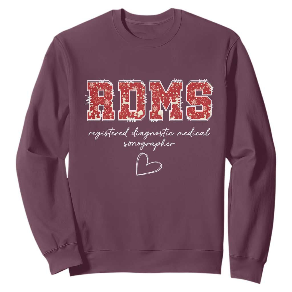 Christmas Sonographer Sweatshirt RDMS Ultrasound Tech Technologist Gift - Print Your Wear