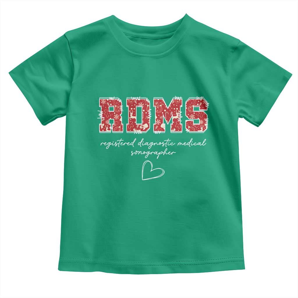 Christmas Sonographer Toddler T Shirt RDMS Ultrasound Tech Technologist Gift TS10 Irish Green Print Your Wear
