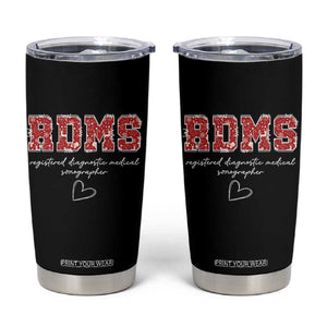 Christmas Sonographer Tumbler Cup RDMS Ultrasound Tech Technologist Gift TS10 Black Print Your Wear