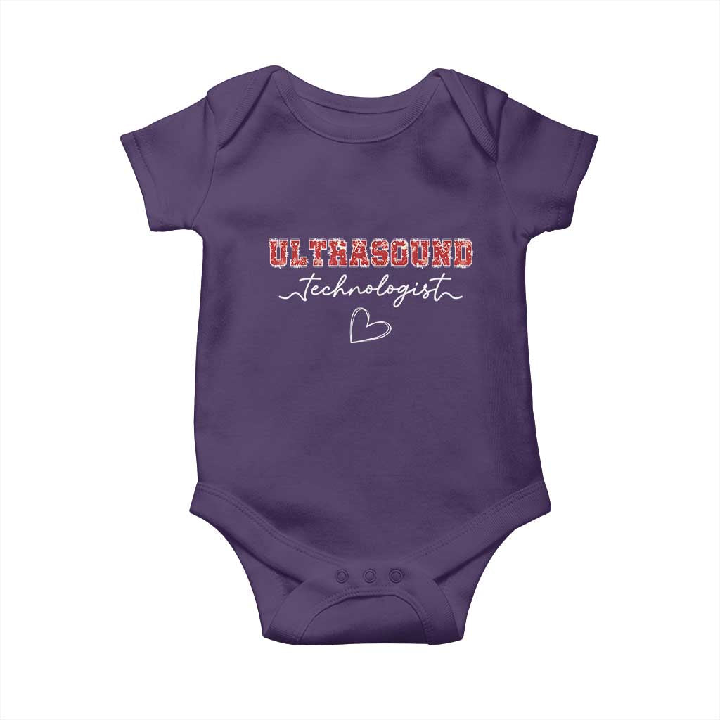 Ultrasound Tech Christmas Baby Onesie Technologist Gift Sonographer Sonography Student TS10 Purple Print Your Wear