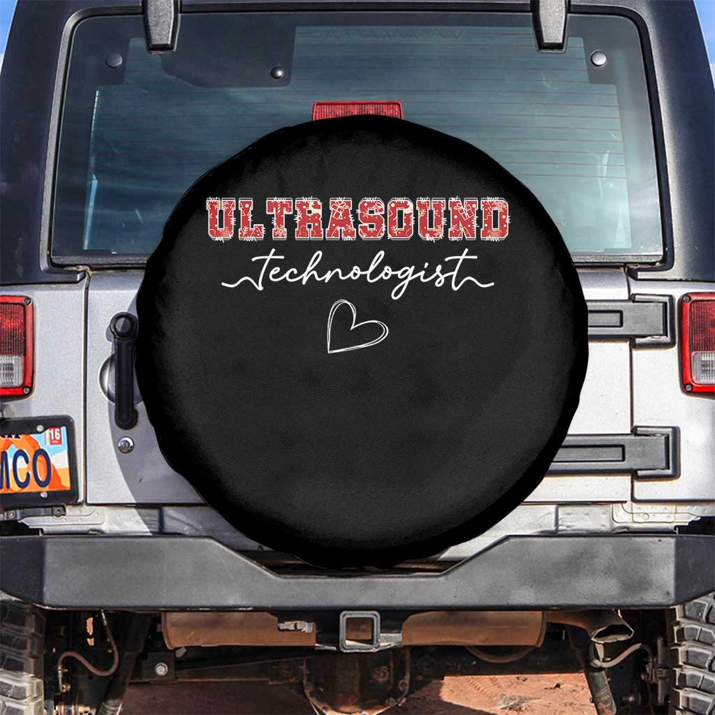 Ultrasound Tech Christmas Spare Tire Cover Technologist Gift Sonographer Sonography Student TS10 No hole Black Print Your Wear