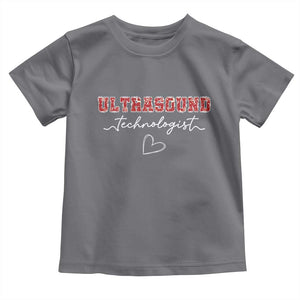 Ultrasound Tech Christmas Toddler T Shirt Technologist Gift Sonographer Sonography Student TS10 Charcoal Print Your Wear