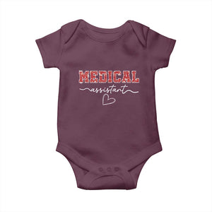 Christmas Medical Assistant Baby Onesie MA Nurse Gift TS10 Maroon Print Your Wear
