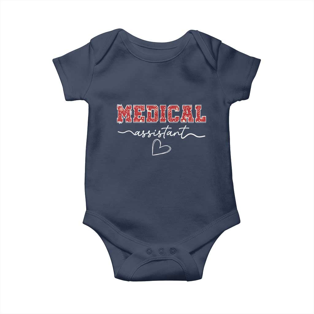 Christmas Medical Assistant Baby Onesie MA Nurse Gift TS10 Navy Print Your Wear