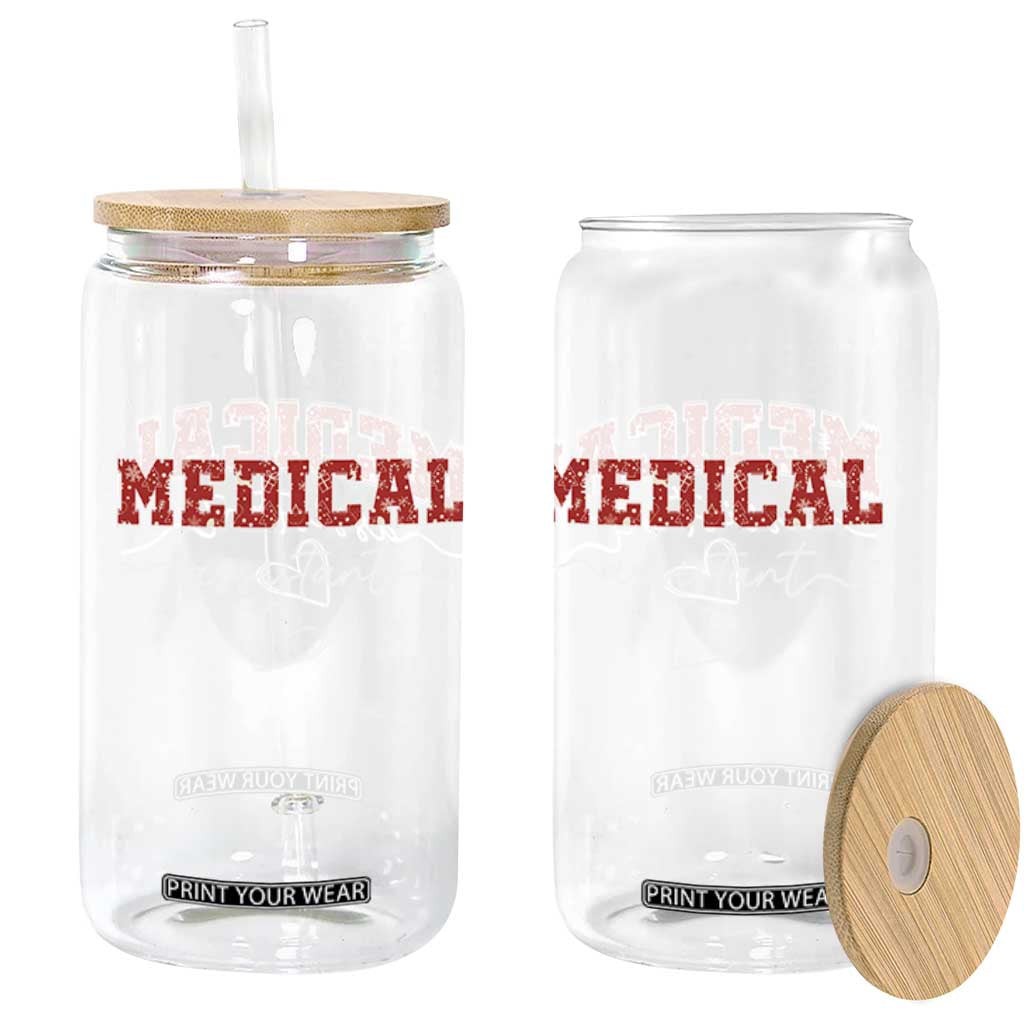 Christmas Medical Assistant Glass Can MA Nurse Gift - Print Your Wear