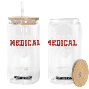 Christmas Medical Assistant Glass Can MA Nurse Gift - Print Your Wear