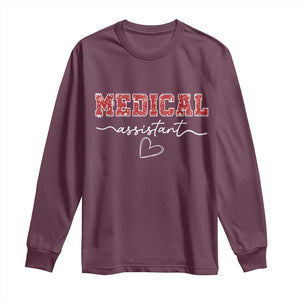 Christmas Medical Assistant Long Sleeve Shirt MA Nurse Gift - Print Your Wear