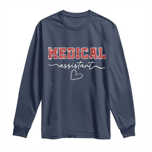 Christmas Medical Assistant Long Sleeve Shirt MA Nurse Gift - Print Your Wear