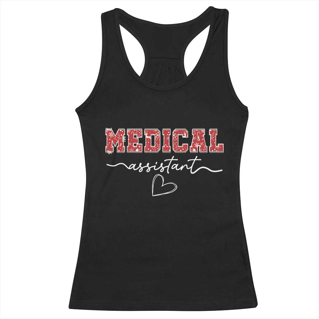 Christmas Medical Assistant Racerback Tank Top MA Nurse Gift TS10 Black Print Your Wear