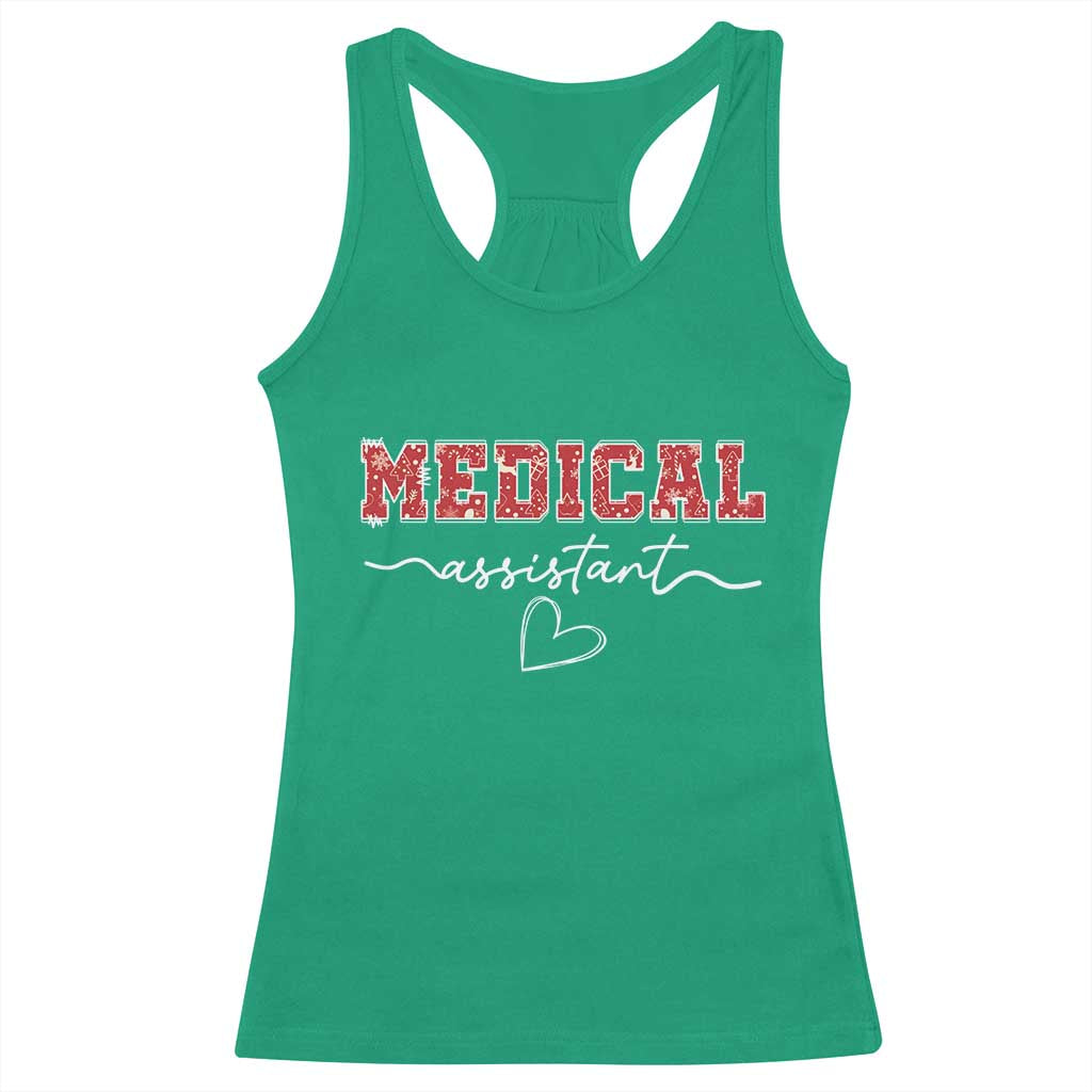 Christmas Medical Assistant Racerback Tank Top MA Nurse Gift TS10 Irish Green Print Your Wear