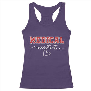 Christmas Medical Assistant Racerback Tank Top MA Nurse Gift TS10 Purple Print Your Wear